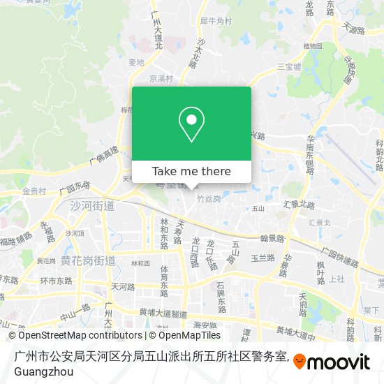 广州市公安局天河区分局五山派出所五所社区警务室 map