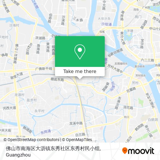 佛山市南海区大沥镇东秀社区东秀村民小组 map