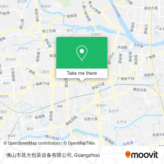 佛山市昌大包装设备有限公司 map