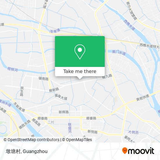 墩塘村 map
