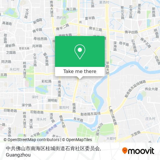 中共佛山市南海区桂城街道石肯社区委员会 map
