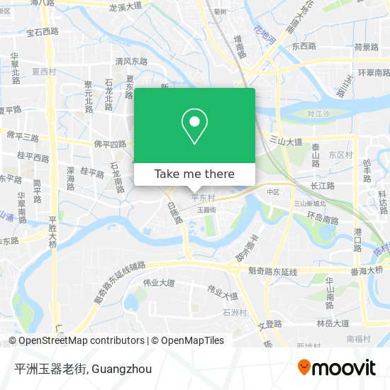 平洲玉器老街 map