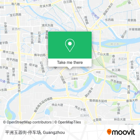 平洲玉器街-停车场 map