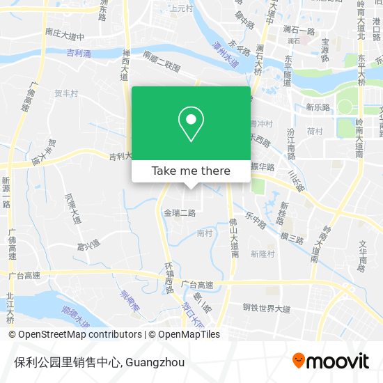 保利公园里销售中心 map