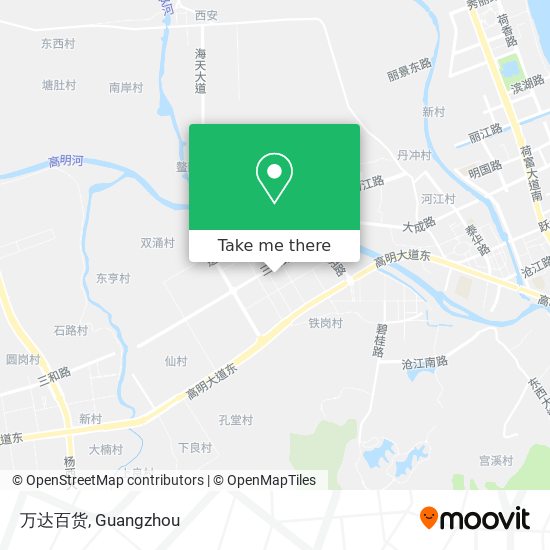 万达百货 map