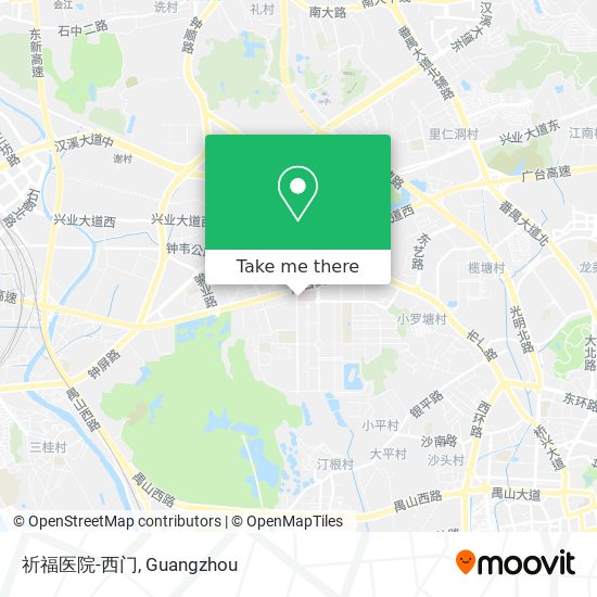 祈福医院-西门 map