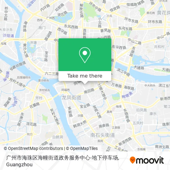广州市海珠区海幢街道政务服务中心-地下停车场 map