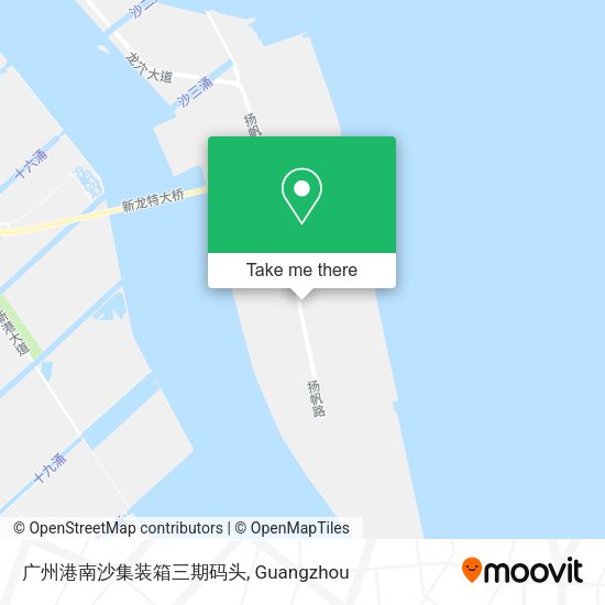 广州港南沙集装箱三期码头 map