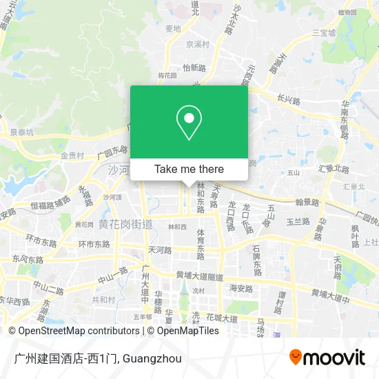 广州建国酒店-西1门 map