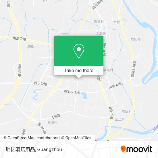 胜忆酒店用品 map