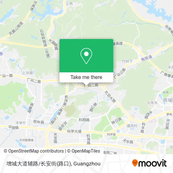 增城大道辅路/长安街(路口) map