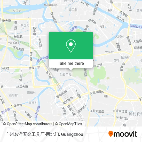 广州名洋五金工具厂-西北门 map
