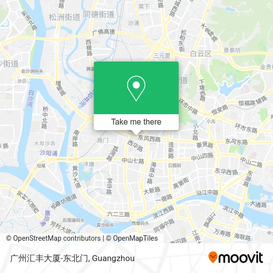 广州汇丰大厦-东北门 map