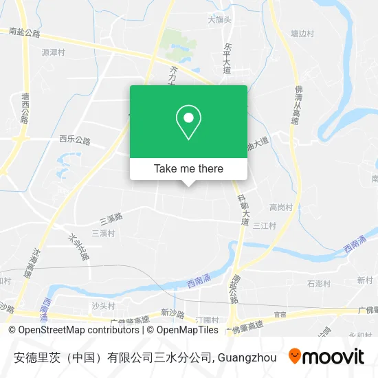 安德里茨（中国）有限公司三水分公司 map