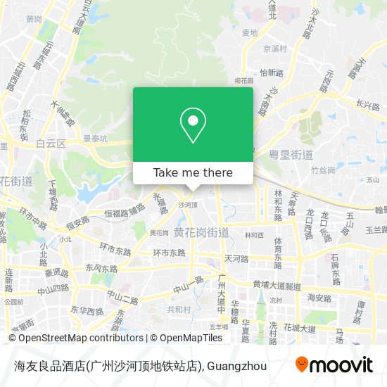 海友良品酒店(广州沙河顶地铁站店) map