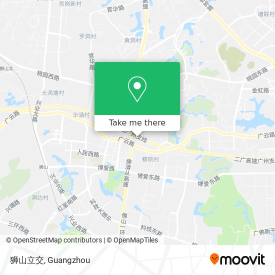 狮山立交 map