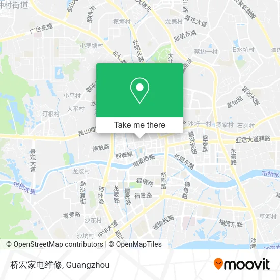 桥宏家电维修 map