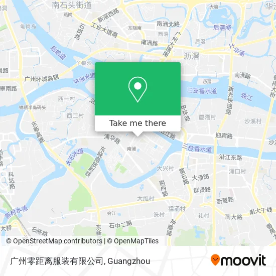 广州零距离服装有限公司 map
