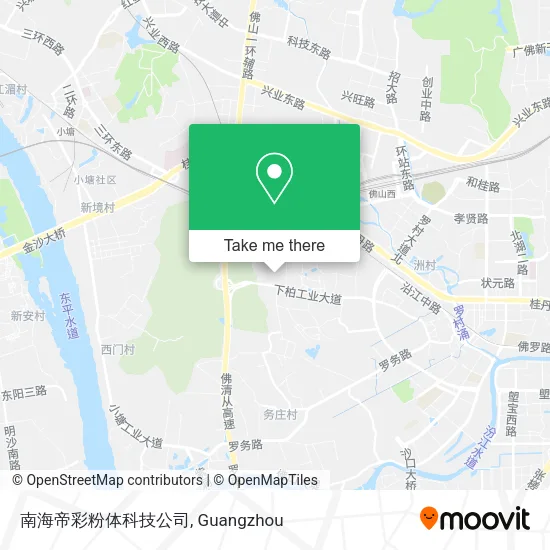 南海帝彩粉体科技公司 map