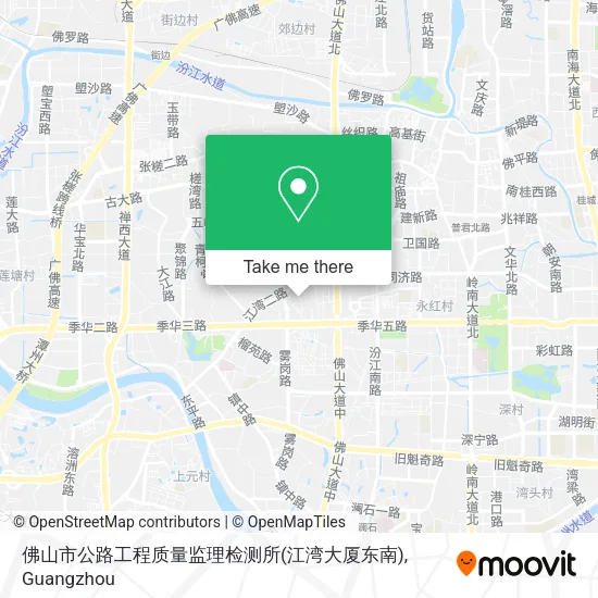 佛山市公路工程质量监理检测所(江湾大厦东南) map