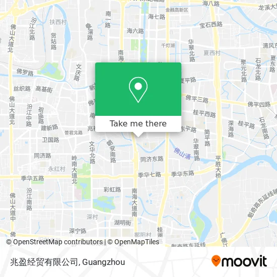 兆盈经贸有限公司 map