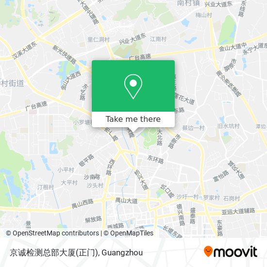 京诚检测总部大厦(正门) map