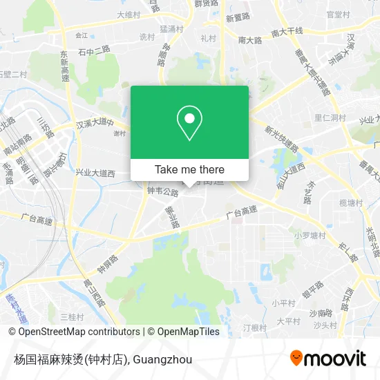 杨国福麻辣烫(钟村店) map