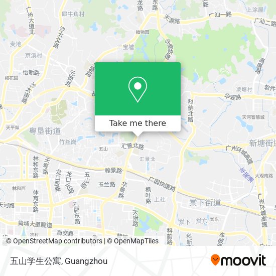五山学生公寓 map