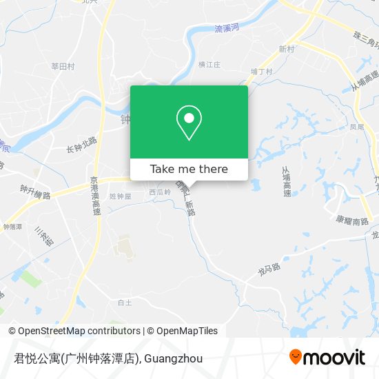 君悦公寓(广州钟落潭店) map