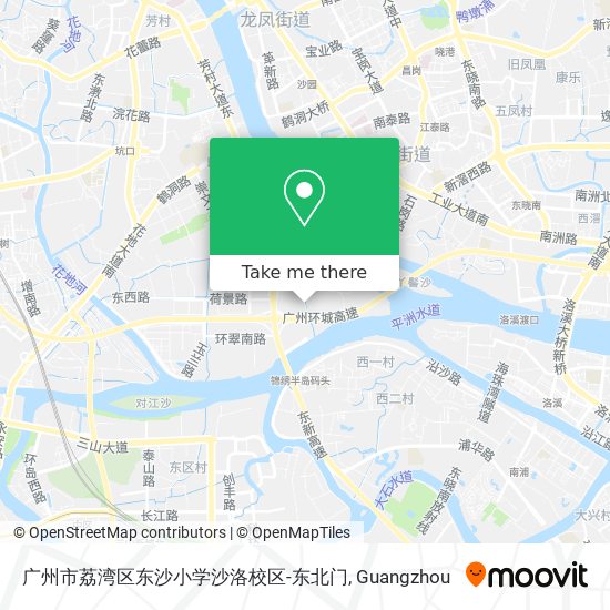 广州市荔湾区东沙小学沙洛校区-东北门 map