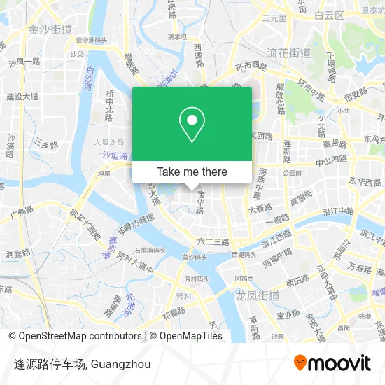 逢源路停车场 map