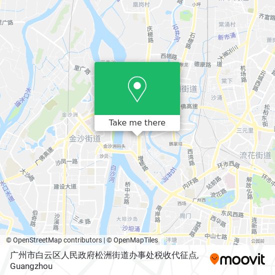 广州市白云区人民政府松洲街道办事处税收代征点 map