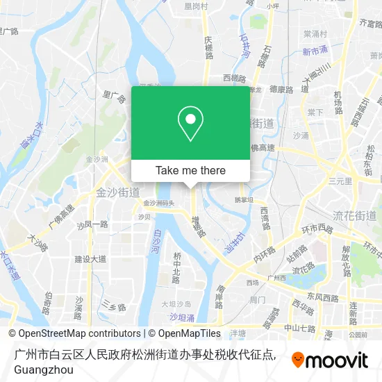 广州市白云区人民政府松洲街道办事处税收代征点 map