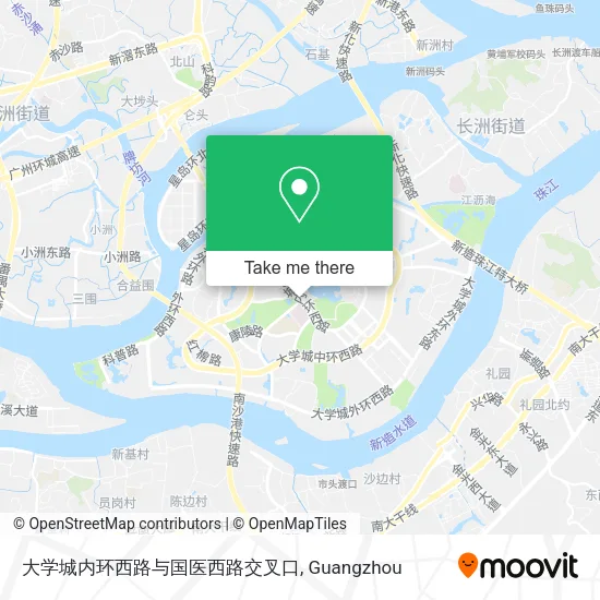 大学城内环西路与国医西路交叉口 map