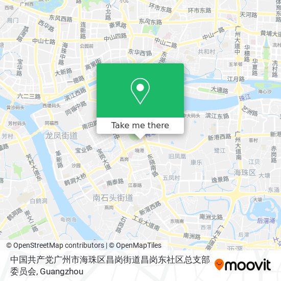 中国共产党广州市海珠区昌岗街道昌岗东社区总支部委员会 map