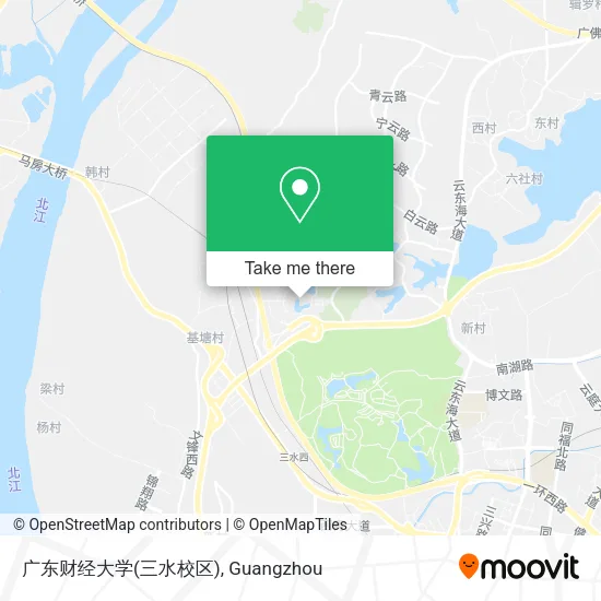 广东财经大学(三水校区) map