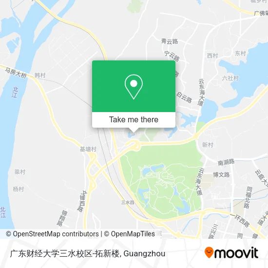 广东财经大学三水校区-拓新楼 map