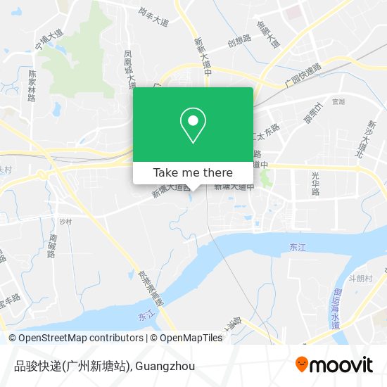 品骏快递(广州新塘站) map