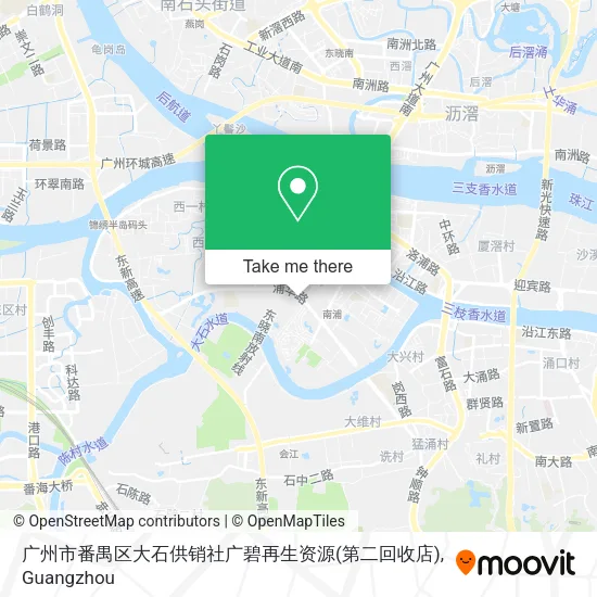 广州市番禺区大石供销社广碧再生资源(第二回收店) map