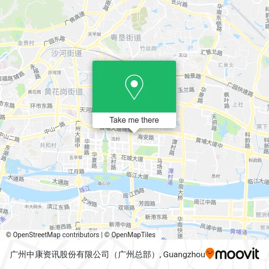 广州中康资讯股份有限公司（广州总部） map