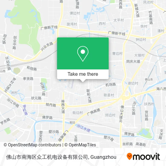 佛山市南海区众工机电设备有限公司 map