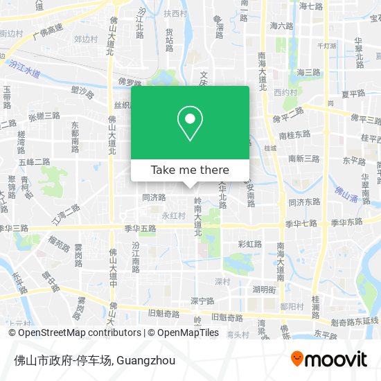 佛山市政府-停车场 map