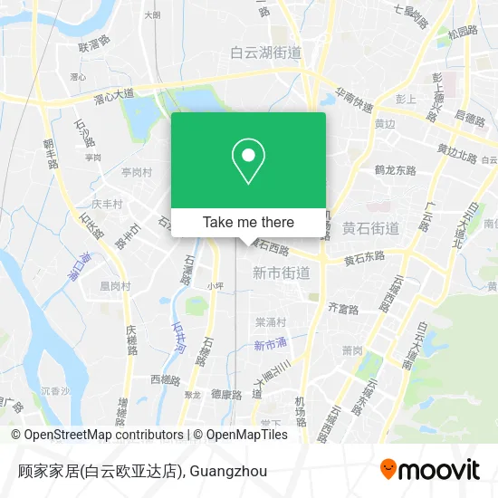 顾家家居(白云欧亚达店) map