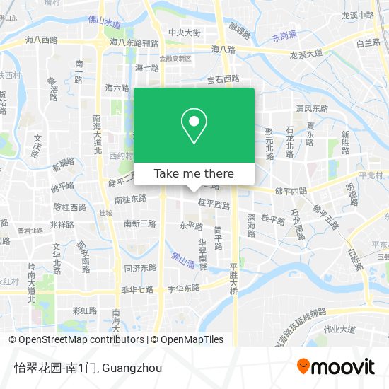 怡翠花园-南1门 map