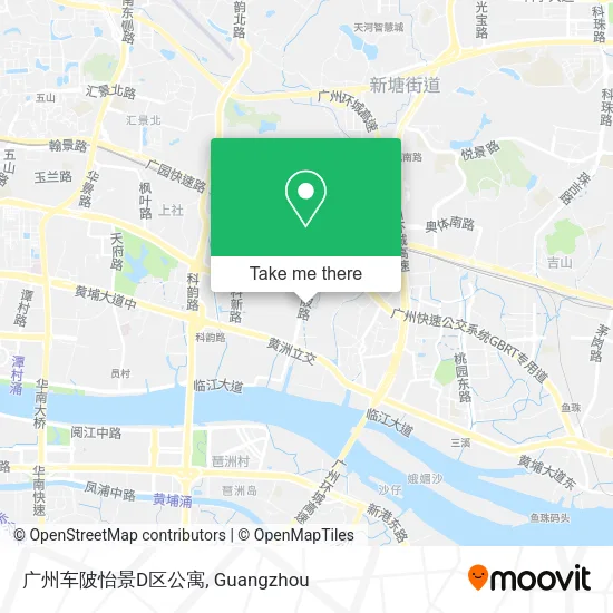 广州车陂怡景D区公寓 map