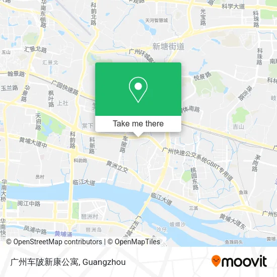 广州车陂新康公寓 map