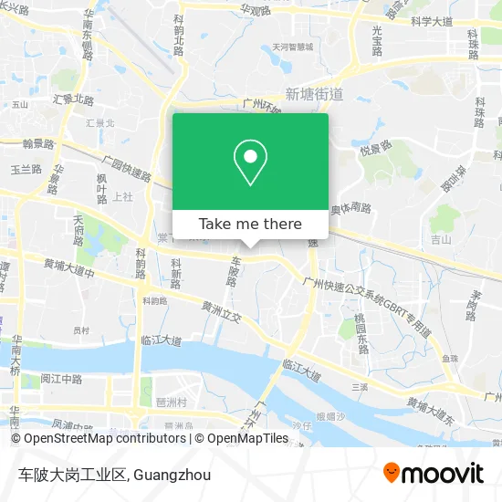 车陂大岗工业区 map