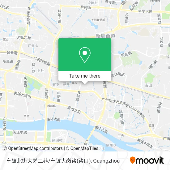 车陂北街大岗二巷/车陂大岗路(路口) map