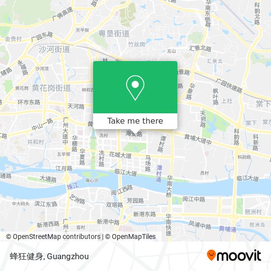 蜂狂健身 map