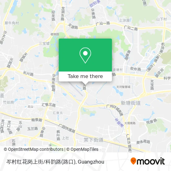 岑村红花岗上街/科韵路(路口) map